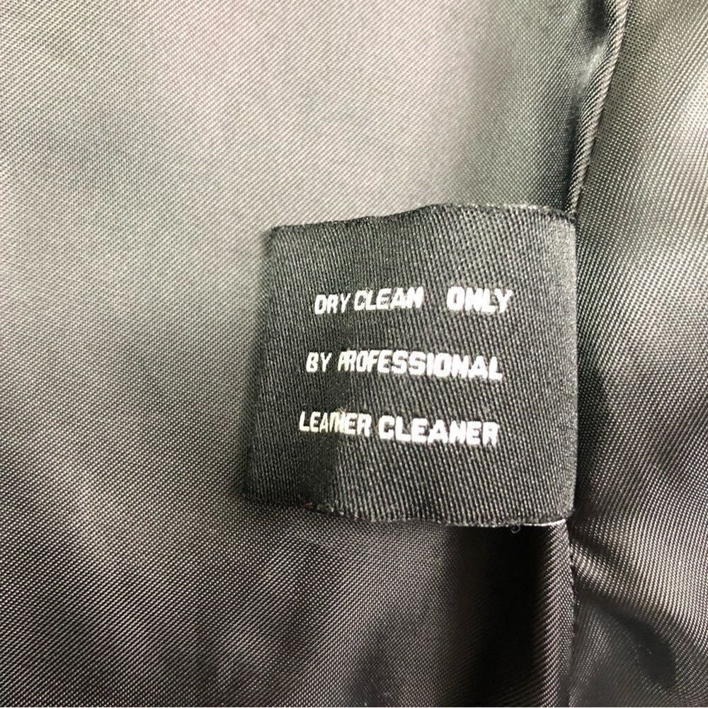 Bromley Collection Black Genuine Leather Full Zip Jacket - Picture 10 of 10